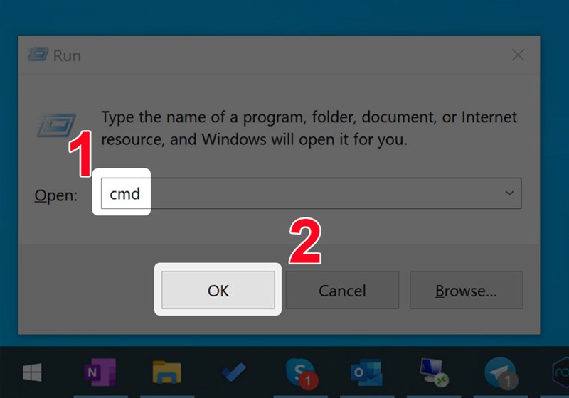 Mở Command Prompt trên Windows 10