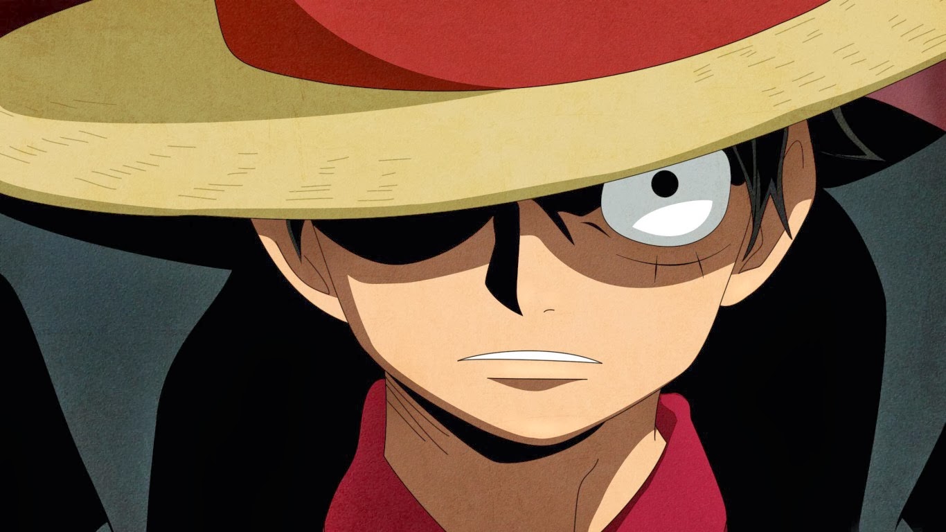 Hình ảnh Luffy đẹp và mũ rơm mặt ngầu