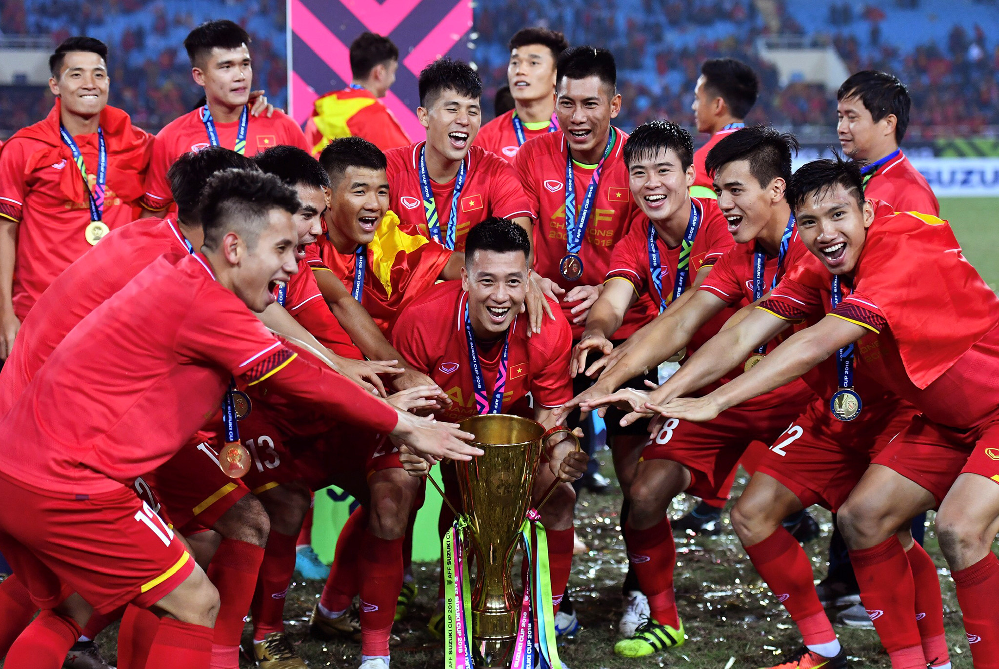 Năm 2018 là năm đại cát của bóng đá Việt Nam 